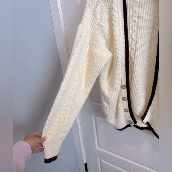 Vintage Towncraft Knit Grandpa Cardigan Sweater - Picture 3 of 6